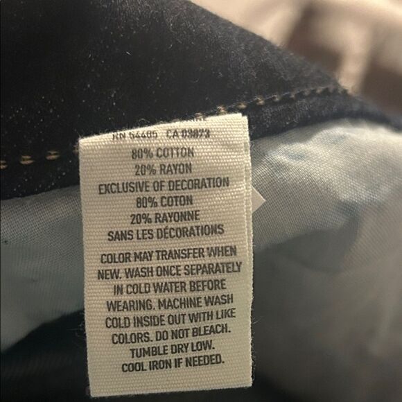 NWT American Eagle Outfitters Dark Blue Frayed Mini Skirt size 14 A - Picture 9 of 9